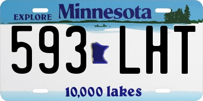 MN license plate 593LHT