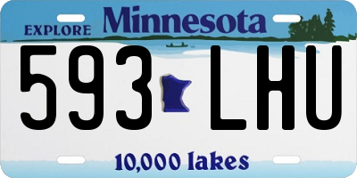 MN license plate 593LHU