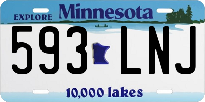 MN license plate 593LNJ
