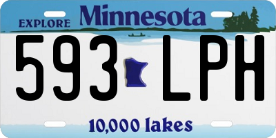 MN license plate 593LPH