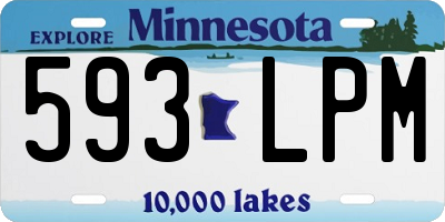 MN license plate 593LPM