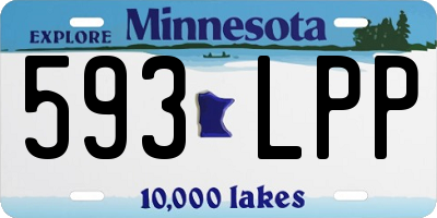 MN license plate 593LPP