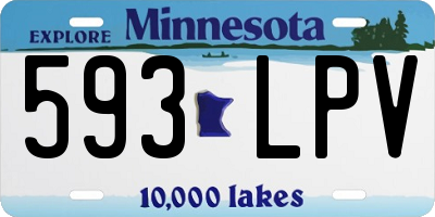MN license plate 593LPV