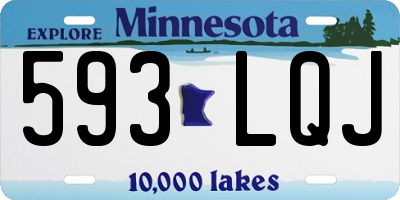 MN license plate 593LQJ