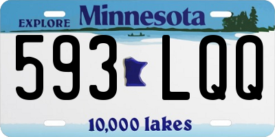 MN license plate 593LQQ