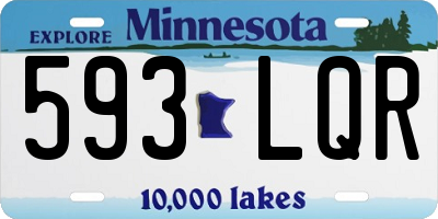 MN license plate 593LQR