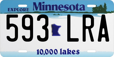 MN license plate 593LRA