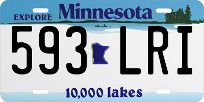 MN license plate 593LRI