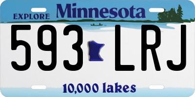 MN license plate 593LRJ