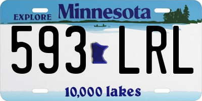 MN license plate 593LRL