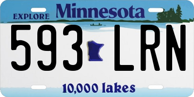 MN license plate 593LRN