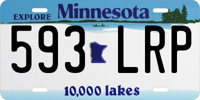MN license plate 593LRP