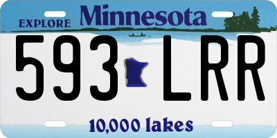 MN license plate 593LRR