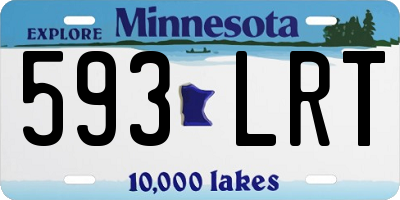 MN license plate 593LRT
