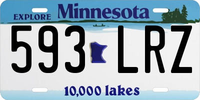 MN license plate 593LRZ