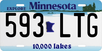 MN license plate 593LTG