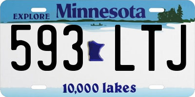 MN license plate 593LTJ