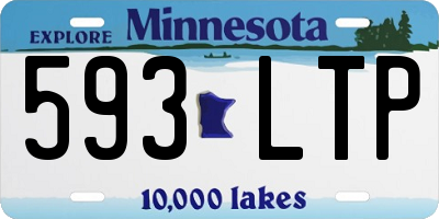 MN license plate 593LTP