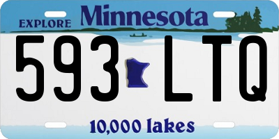 MN license plate 593LTQ