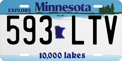 MN license plate 593LTV