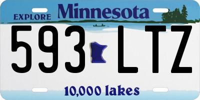 MN license plate 593LTZ