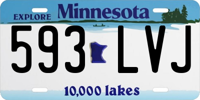 MN license plate 593LVJ
