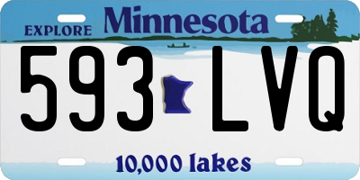 MN license plate 593LVQ