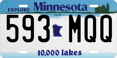 MN license plate 593MQQ