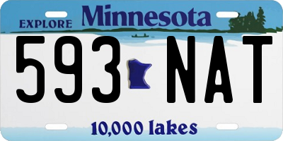 MN license plate 593NAT