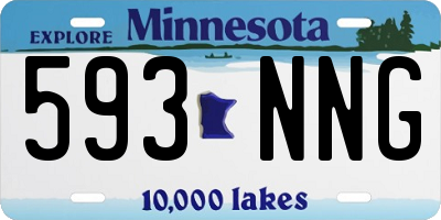 MN license plate 593NNG