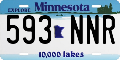 MN license plate 593NNR