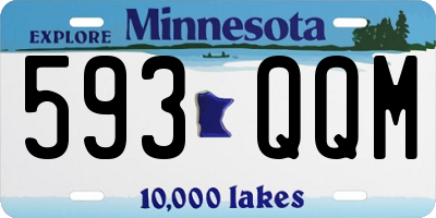 MN license plate 593QQM
