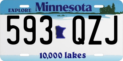 MN license plate 593QZJ