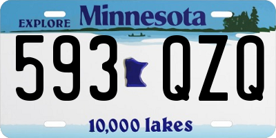 MN license plate 593QZQ