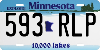 MN license plate 593RLP