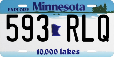 MN license plate 593RLQ