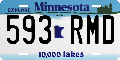 MN license plate 593RMD