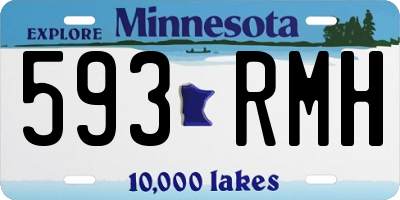 MN license plate 593RMH