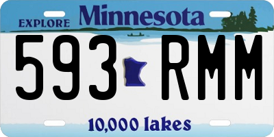 MN license plate 593RMM
