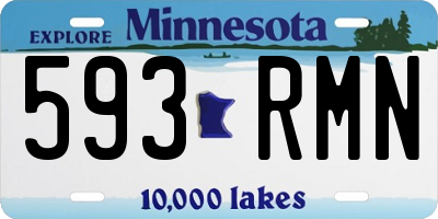 MN license plate 593RMN