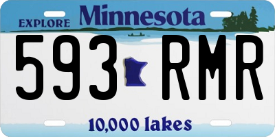 MN license plate 593RMR
