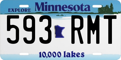MN license plate 593RMT