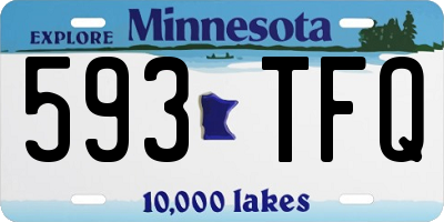 MN license plate 593TFQ