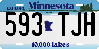 MN license plate 593TJH