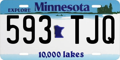 MN license plate 593TJQ