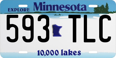 MN license plate 593TLC