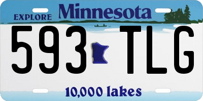 MN license plate 593TLG