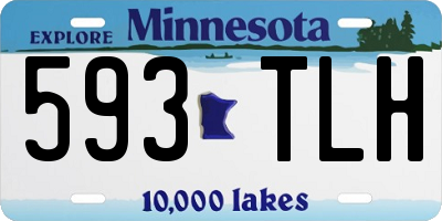 MN license plate 593TLH
