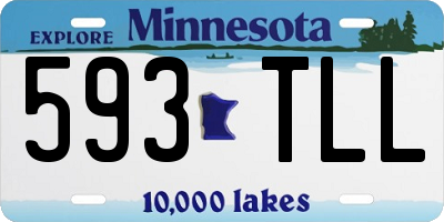 MN license plate 593TLL