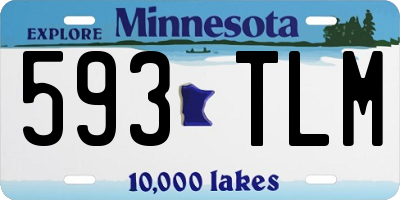 MN license plate 593TLM